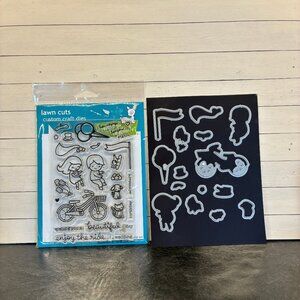 Lawn Fawn Stamps and Dies Bicycle Built for You